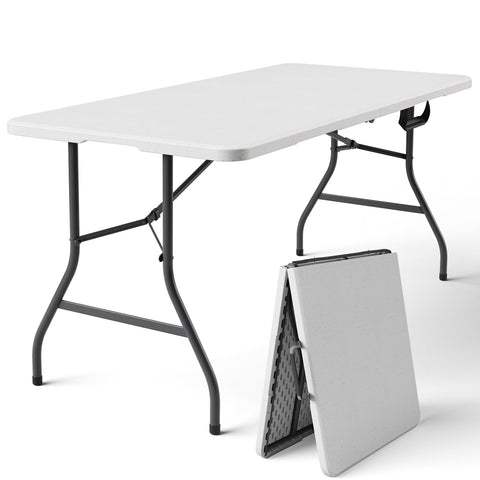 Make Changes folding table extended for versatile indoor or outdoor use.