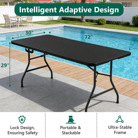 MAKE CHANGES heavy-duty legs provide stable support during outdoor gatherings.