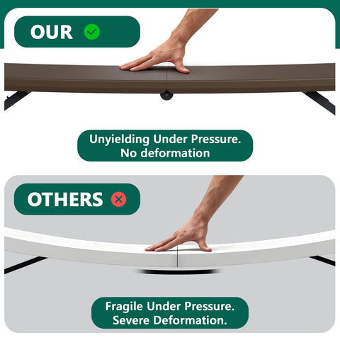 Make Changes powder-coated frame resists rust for year-round indoor and outdoor use