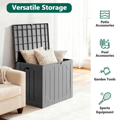 MAKE CHANGES storage bench shown as versatile seating and surface for gatherings