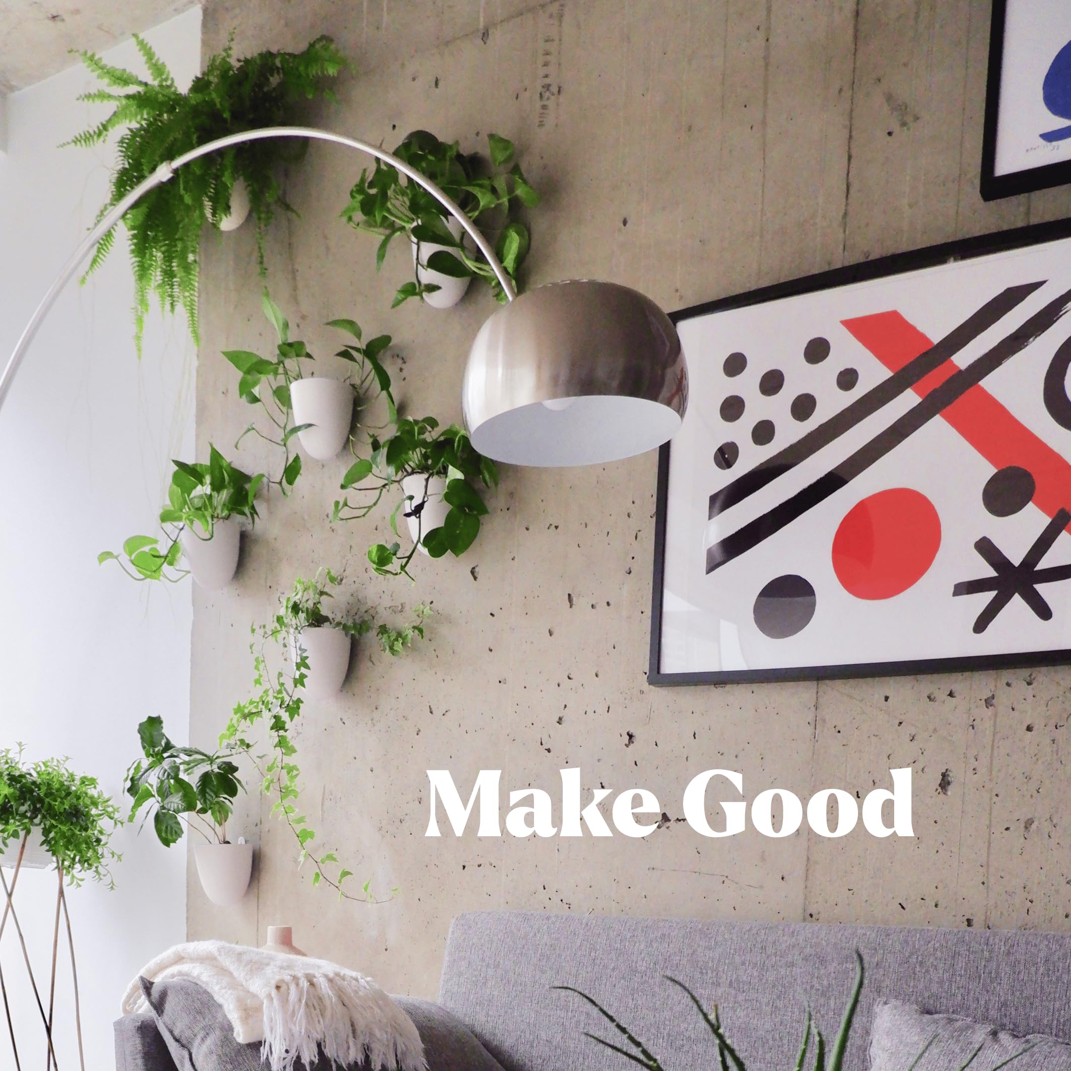 Make Good PlantPod Luxe close-up of matte plastic finish and durable build.