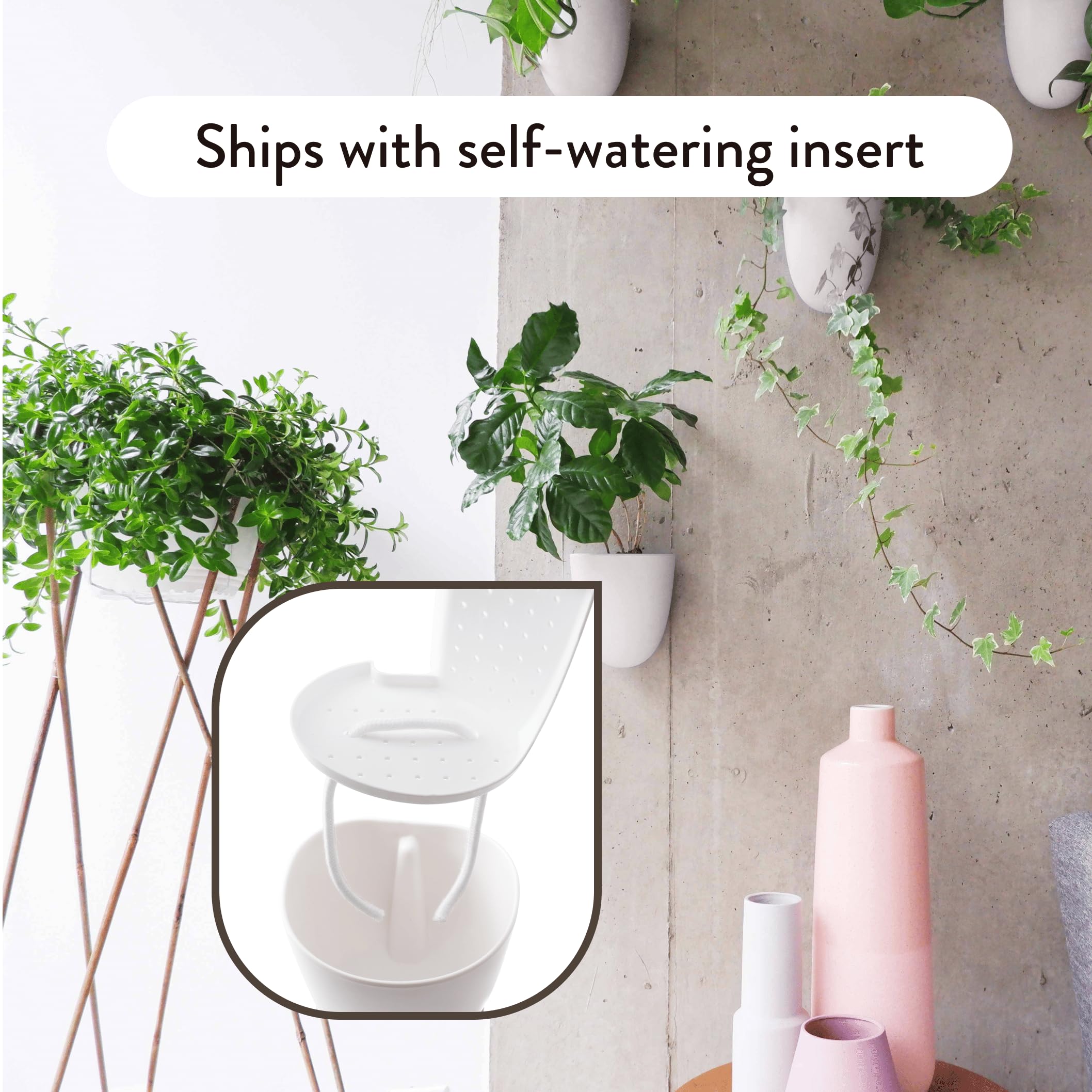Make Good PlantPod Luxe wall-mount installation mockup with quick nail-friendly setup.
