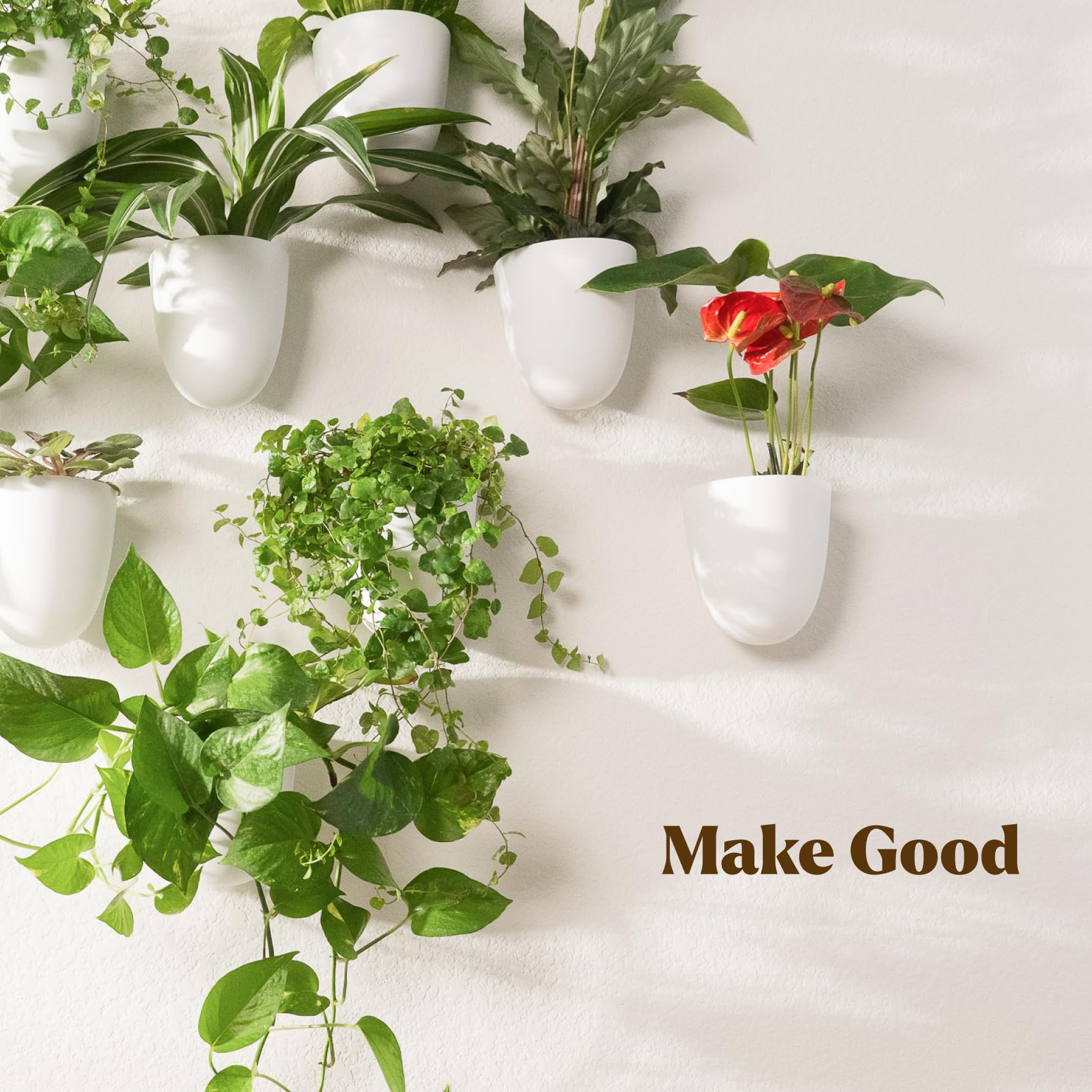Make Good PlantPod Classic vertical garden idea featuring thriving greenery on wall