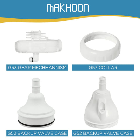 Makhoon long-life backup valve kit designed for high-pressure pool cleaning.