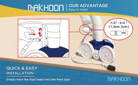 MAKHOON A20 float head for spa LL105PM cleaner upgrade