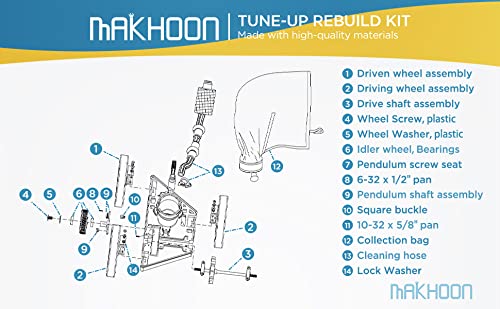 MAKHOON rebuild kit c86-turbine-bearings for Polaris 280 promote steady suction