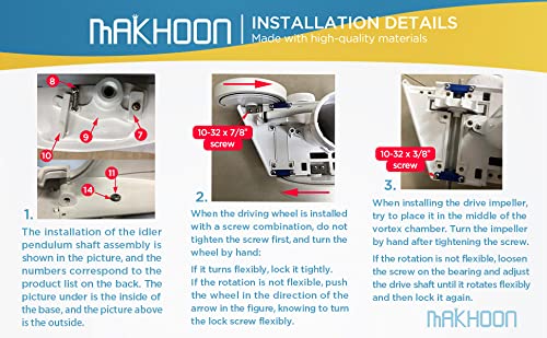 MAKHOON rebuild kit small wheel for Polaris 280 improves maneuverability