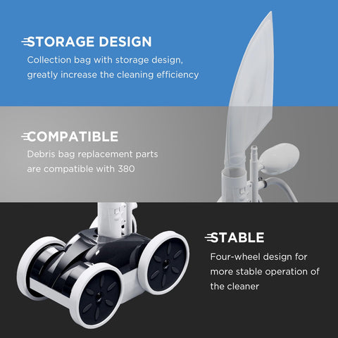 MAKHOON upgrade pool sweeper threaded inlet connector enables easy setup.
