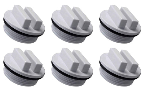 MAKHOON winterizing plug front view for secure pool winterization