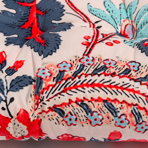 Makimoo indoor/outdoor cushion is easy to spot clean and maintain.