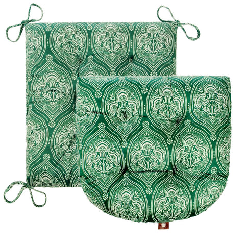 Makimoo seat cushion for rocking chair, 17x17 inches, tufted padding
