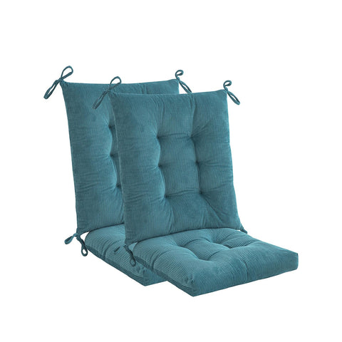 Makimoo blue rocking chair back cushion for extra outdoor comfort.
