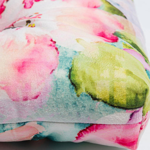 Makimoo watercolor cushions are ideal for patios and sunrooms.
