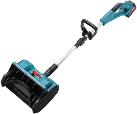 Makita-compatible snow shovel with brushless motor for efficient snow removal.