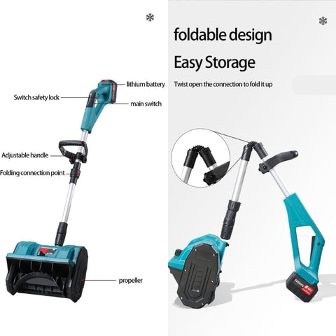 Makita-compatible unit with frost-resistant ABS housing for durability in cold weather.