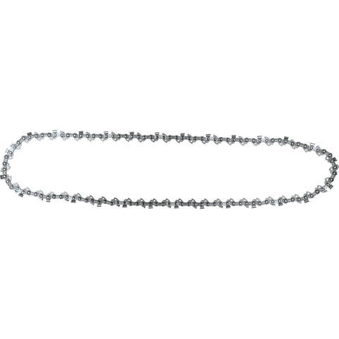 Makita E-00240 16-inch saw chain front view showing low-vibration design for smoother cuts.