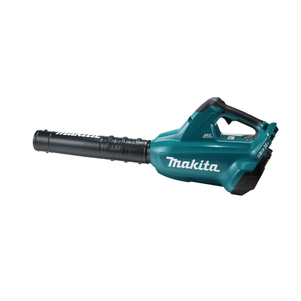 Makita XBU02Z blower shows air velocity up to 120 MPH for fast debris clearance.