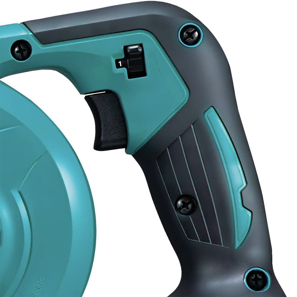 Makita XBU05Z three-speed motor demonstrating adjustable airflow settings