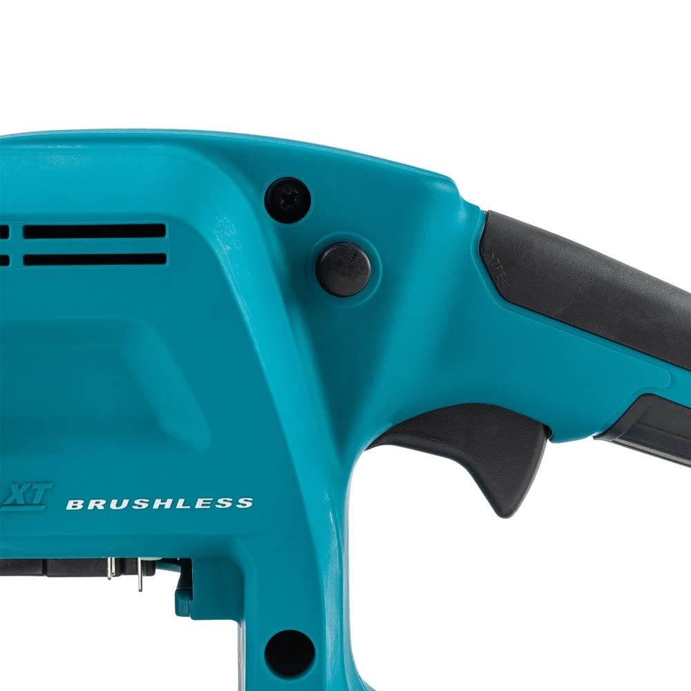 Makita XCU11Z soft grip top handle for comfortable cutting.