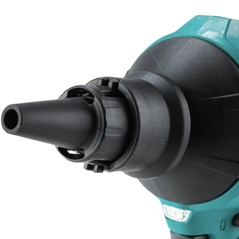 Makita XSA01Z LED light illuminating the work area.