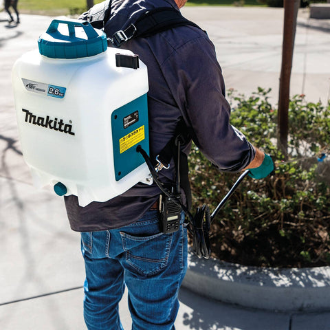 Makita XSU01Z lock-on trigger for continuous spraying.