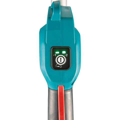 Makita XUX02SM1X4 variable speed trigger for controlled cutting performance.
