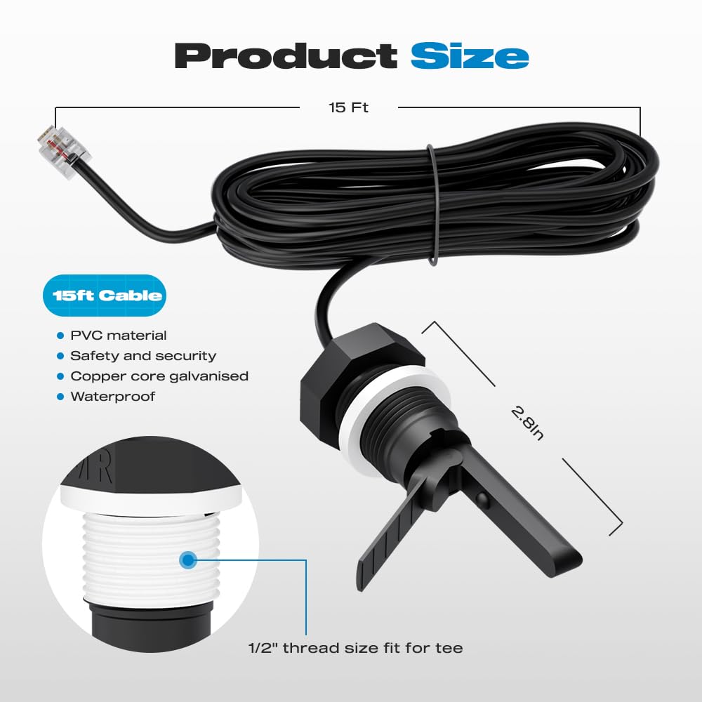 Malictele Flow Switch installation steps highlight quick mounting