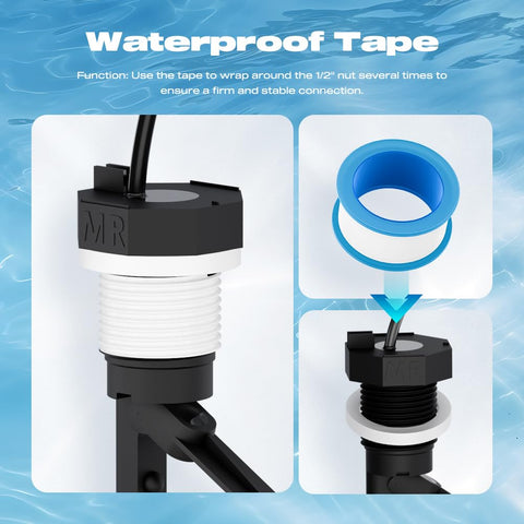 Malictele Flow Switch tees thread demonstrates standard 1/2 inch threading
