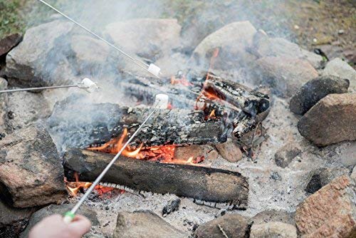 MalloMe Smores Sticks ideal for marshmallows, hot dogs, and vegetables outdoors.