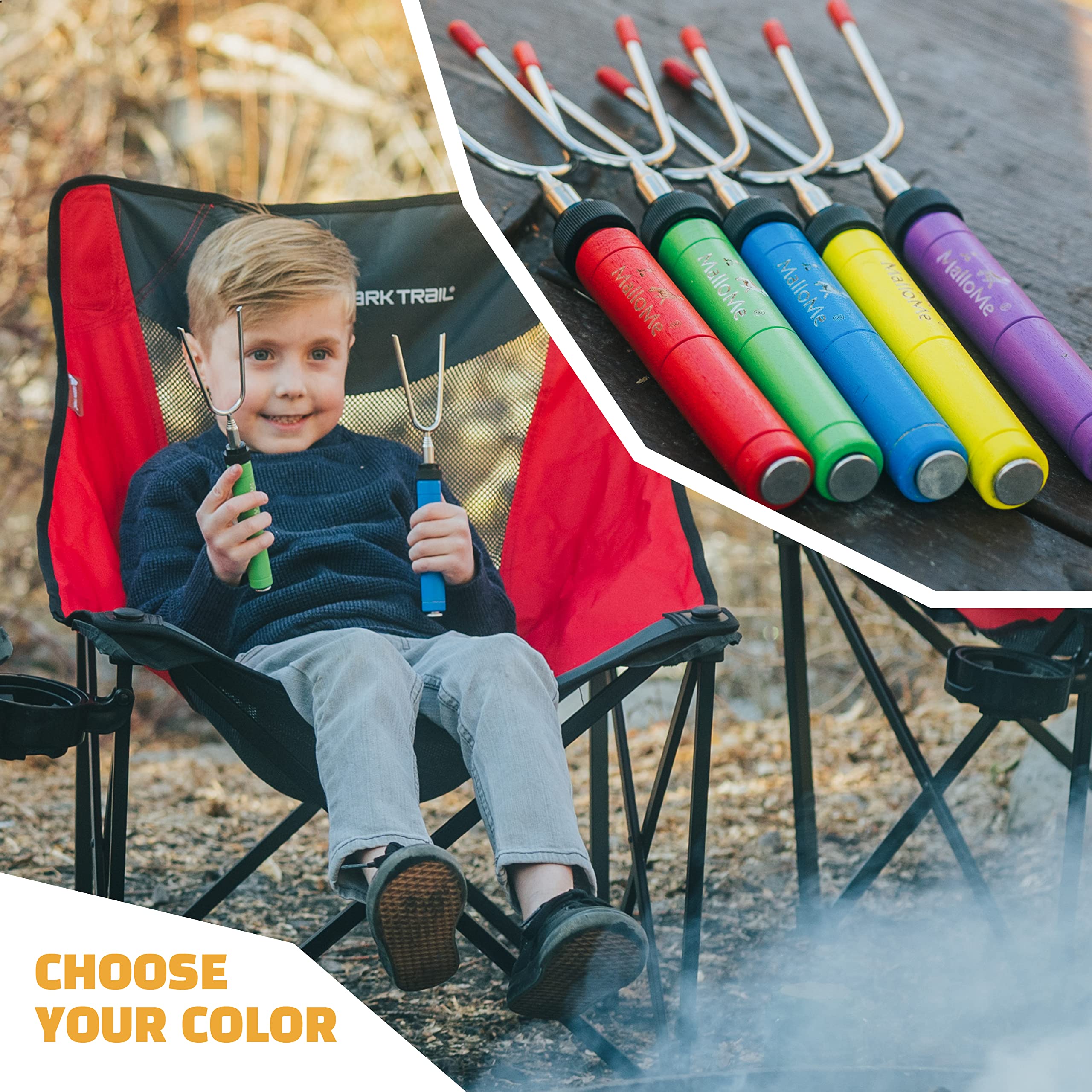 MalloMe Smores Sticks 34-inch reach keeps kids at a safe distance