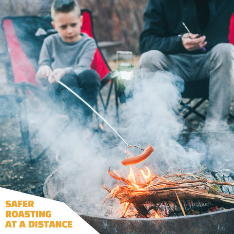 MalloMe Smores Sticks stainless-steel-tines resist rust for durable use.