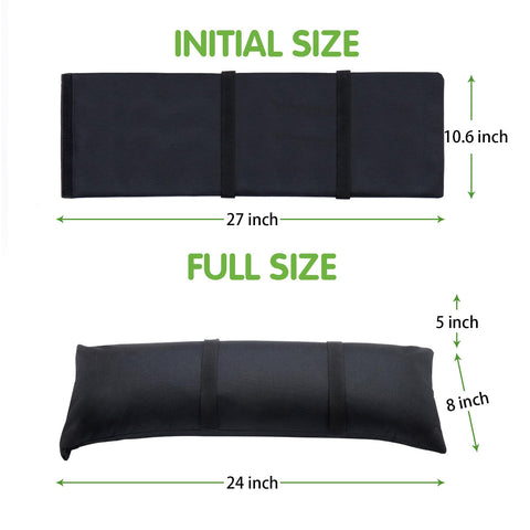 Versatile use: Malomke SandBags used for drying racks and patio furniture