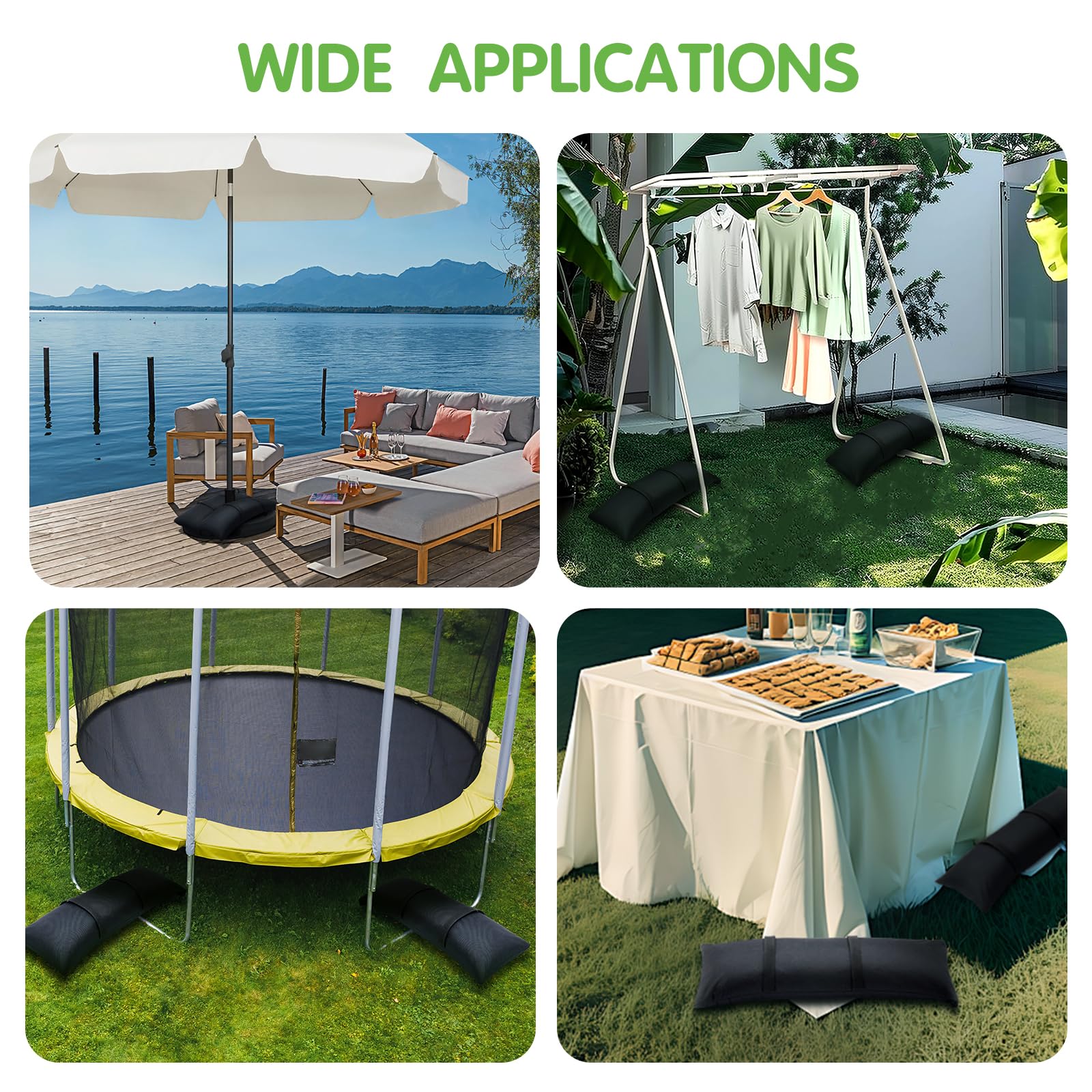 Durable Malomke SandBags made from 800D Oxford fabric for outdoor use