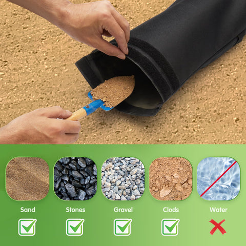 Reusable design of Malomke SandBags ready for refilling and reuse