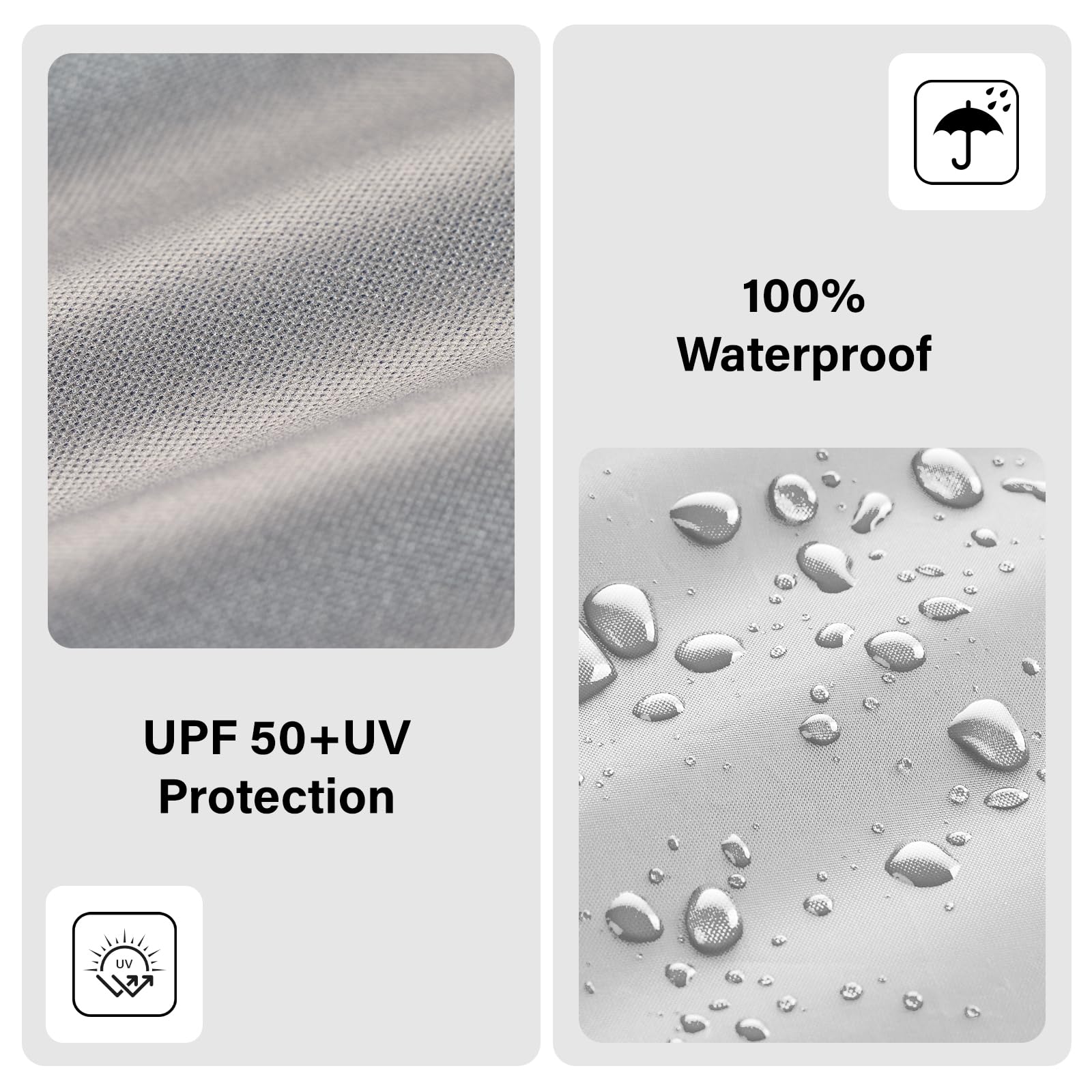 MALOROY 300D fabric close-up showing durable waterproof material