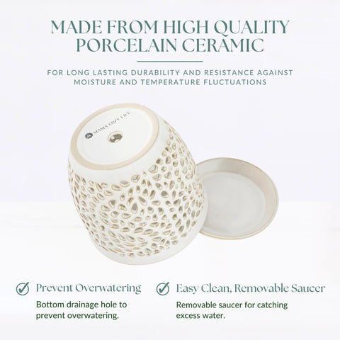 Mama Cozy Life floral lace design adds elegant style to any indoor space