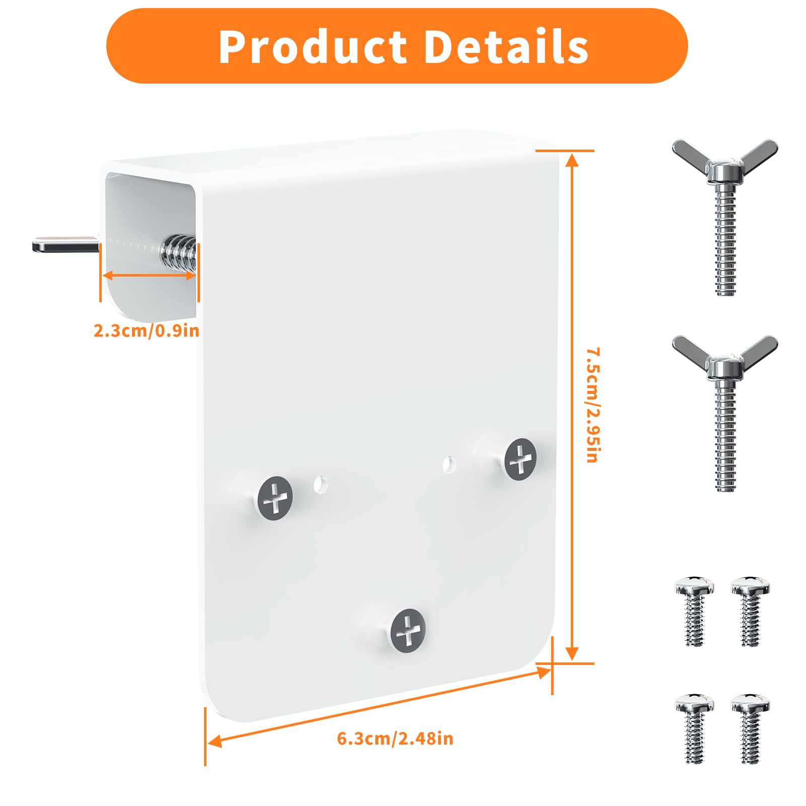Mamerry package includes all screws and brackets for simple assembly.