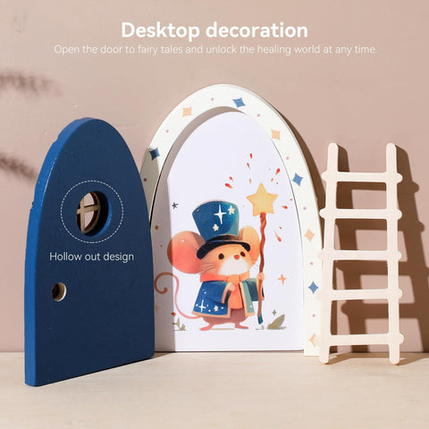 Elf mouse sticker detail from Mamimami Home adds whimsy to the portal.