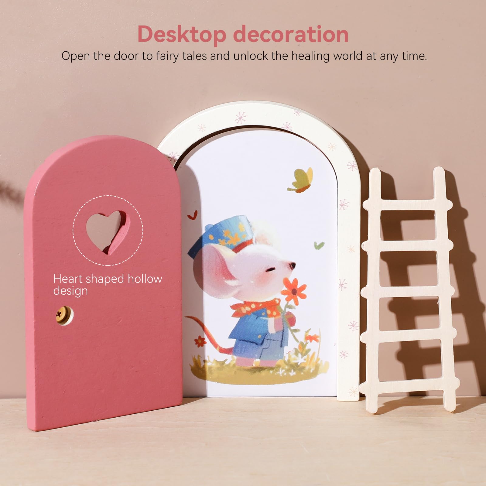 Mamimami Home elf mouse sticker adds whimsy to the portal scene.