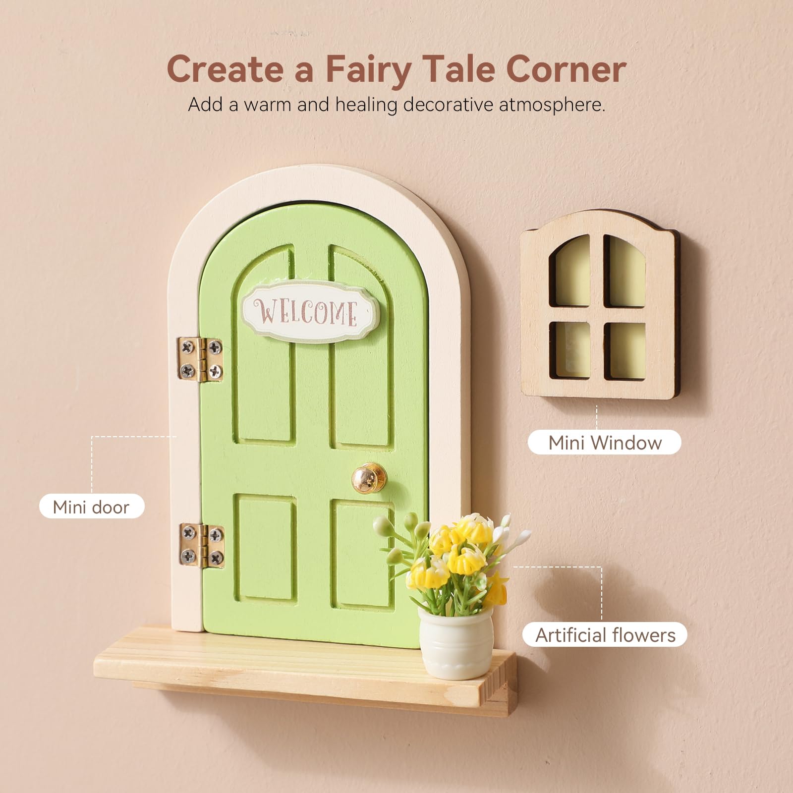 Mamimami Home yellow flowerpot accessory adds bright charm to the fairy scene.