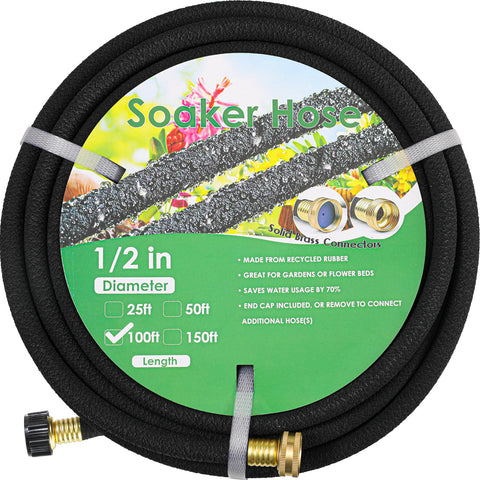 MAMIZO soaker hose 100 ft lays out for garden irrigation with gentle water delivery
