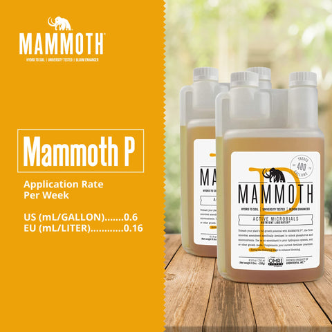 Mammoth Bloom Booster used in soil or hydroponic media highlights versatility
