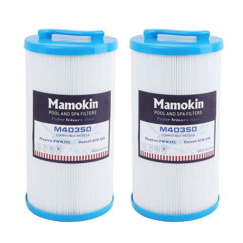 Mamokin 4CH-935 spa filter two-pack for clean, clear hot tub water.