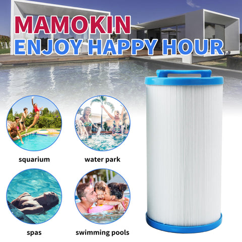 Mamokin 4CH-935 spa filter with female SAE thread for secure fit.