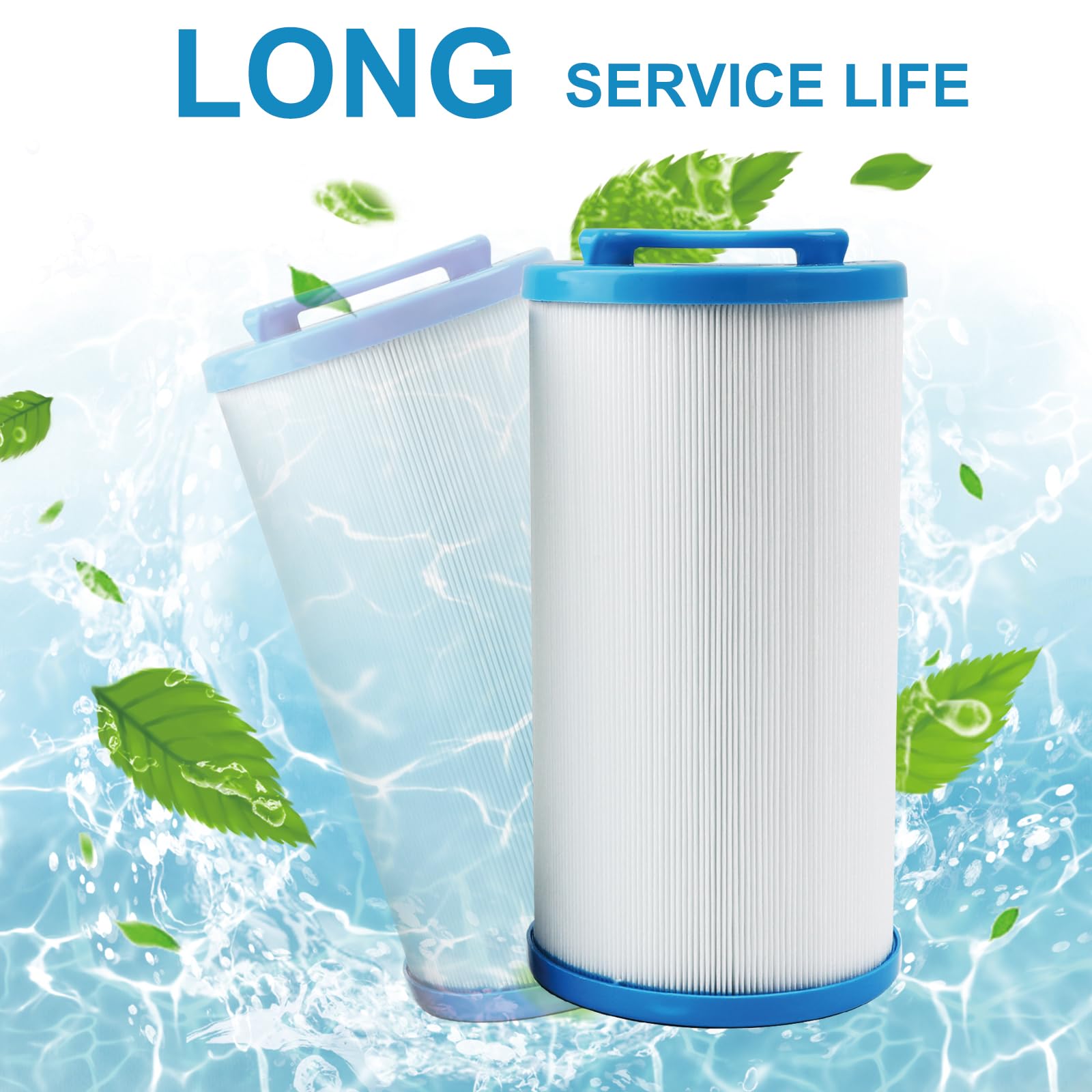 Mamokin 4CH-935 spa filter featuring a convenient top handle.