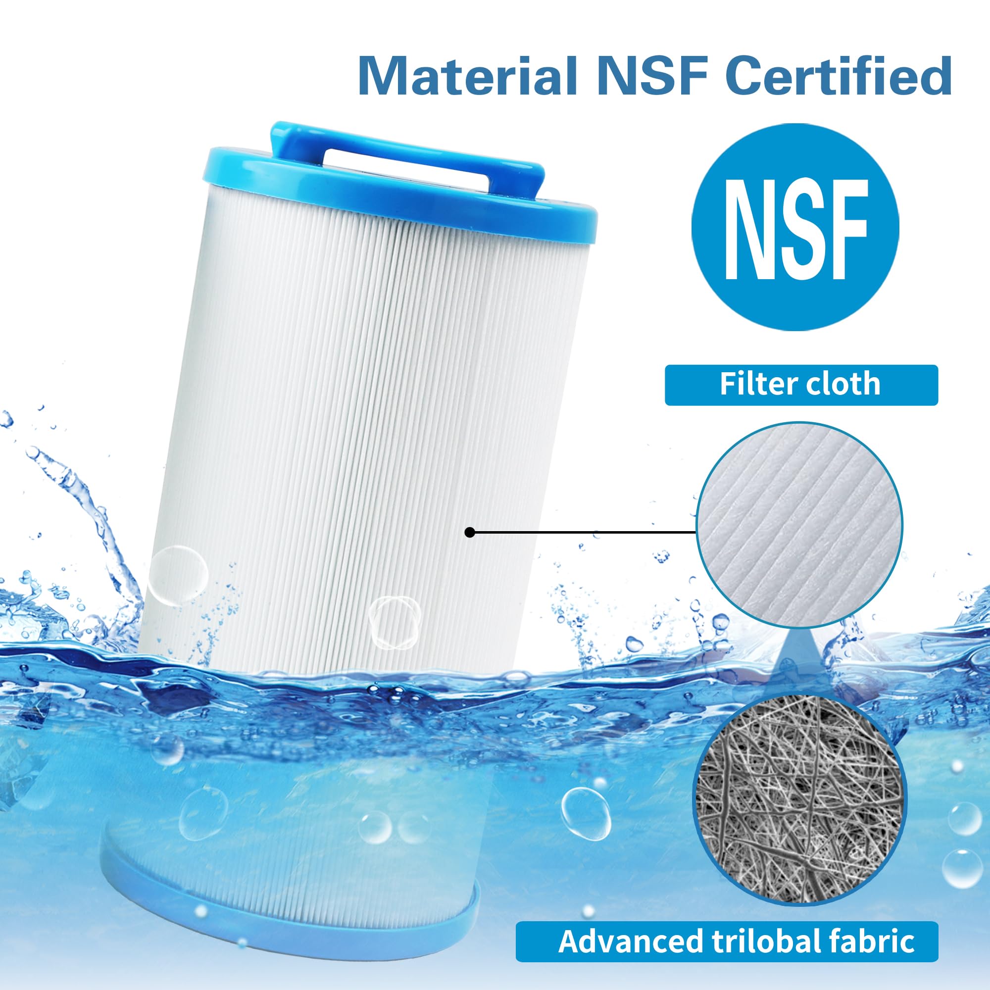 Mamokin 4CH-935 spa filter suited for Waterway 817-4035 compatibility.