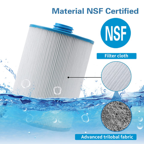 Mamokin PWW50 spa filter label detail indicating compatible models