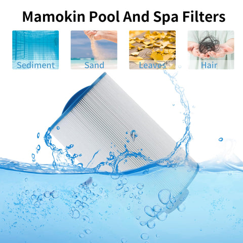 Mamokin Spa Filter 6CH-402 dimensions 9-3/8 by 6 inches for precise compatibility