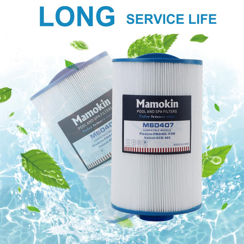 Mamokin Spa Filter 6CH-402 packaged two-pack offering value and convenience