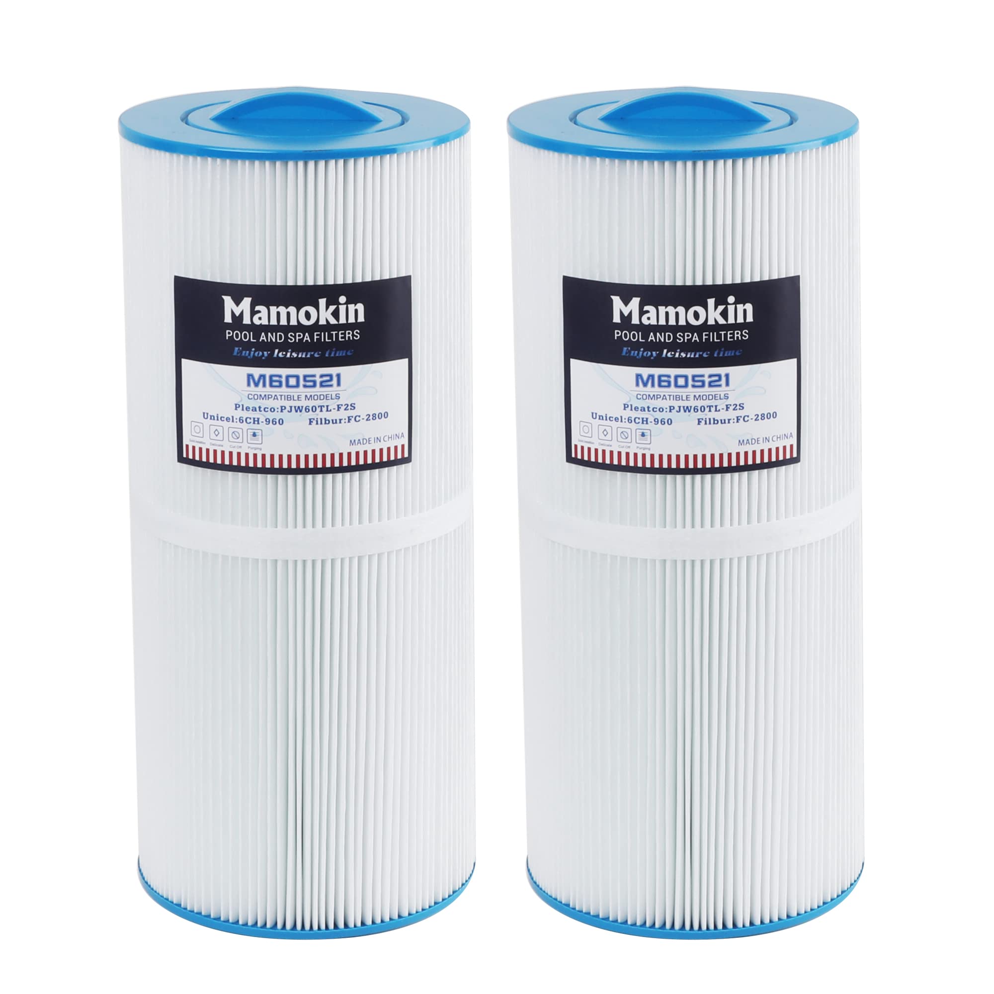 Mamokin Spa Filter 6CH-960 top semi-circular handle for easy grip during maintenance.
